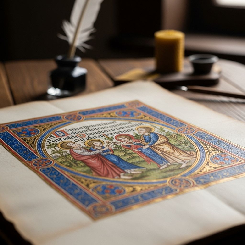 Vieille bibliothèque avec des livres anciens et des manuscrits en parchemin posés sur une table en bois sombre, évoquant l'histoire des savoirs sur la vision et les yeux à travers les siècles